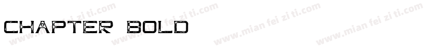 Chapter Bold字体转换